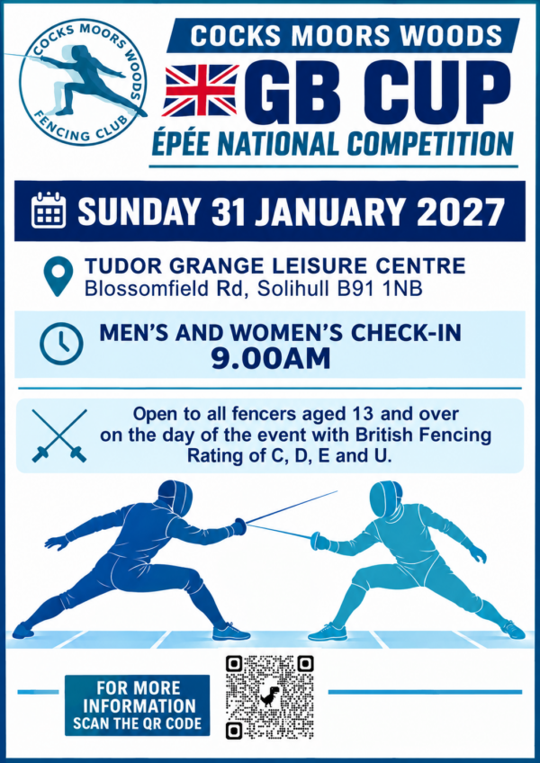 Cocks Moors Woods GB Cup Épée National Competition