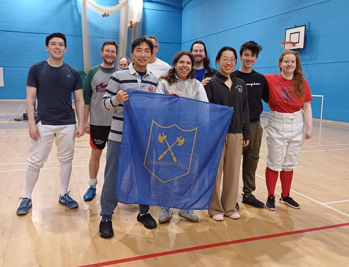 West Midlands Fencing Presidents Cup 2025 winners: 1st B'ham FC 1, 2nd Lampchops & Friends, 3rd B'ham FC 2